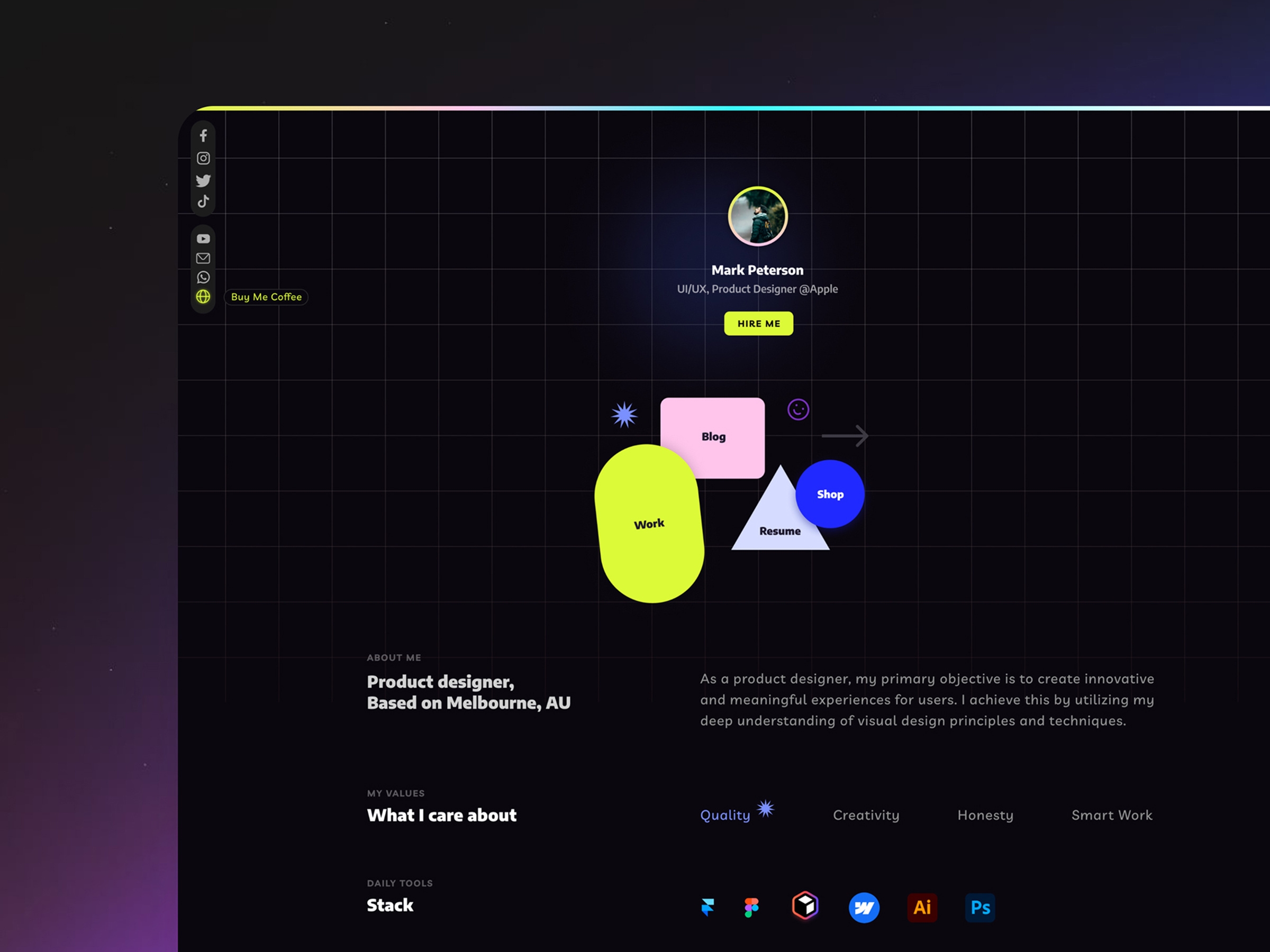 Screenshot of Foliume website