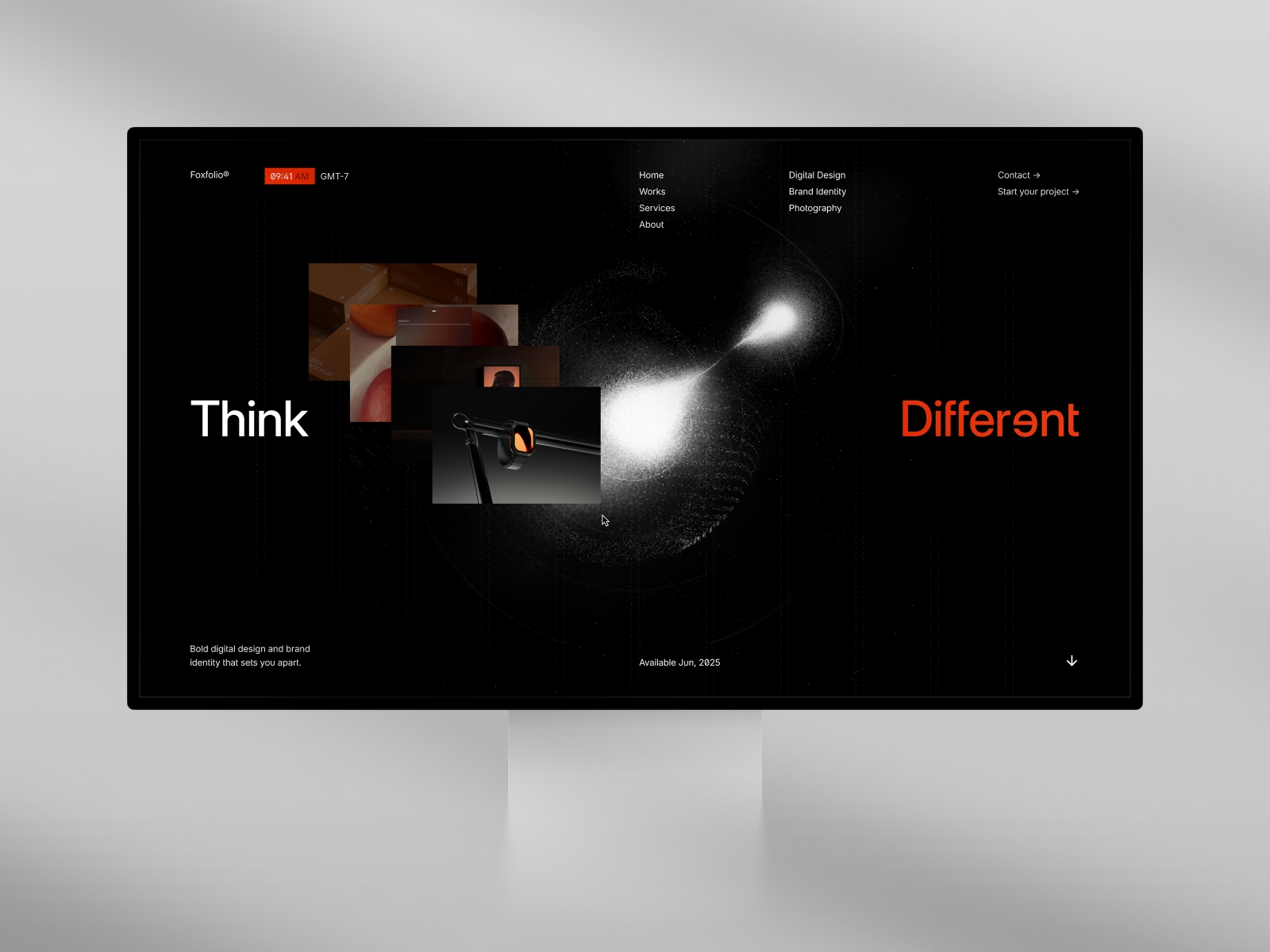 Screenshot of Foxfolio website