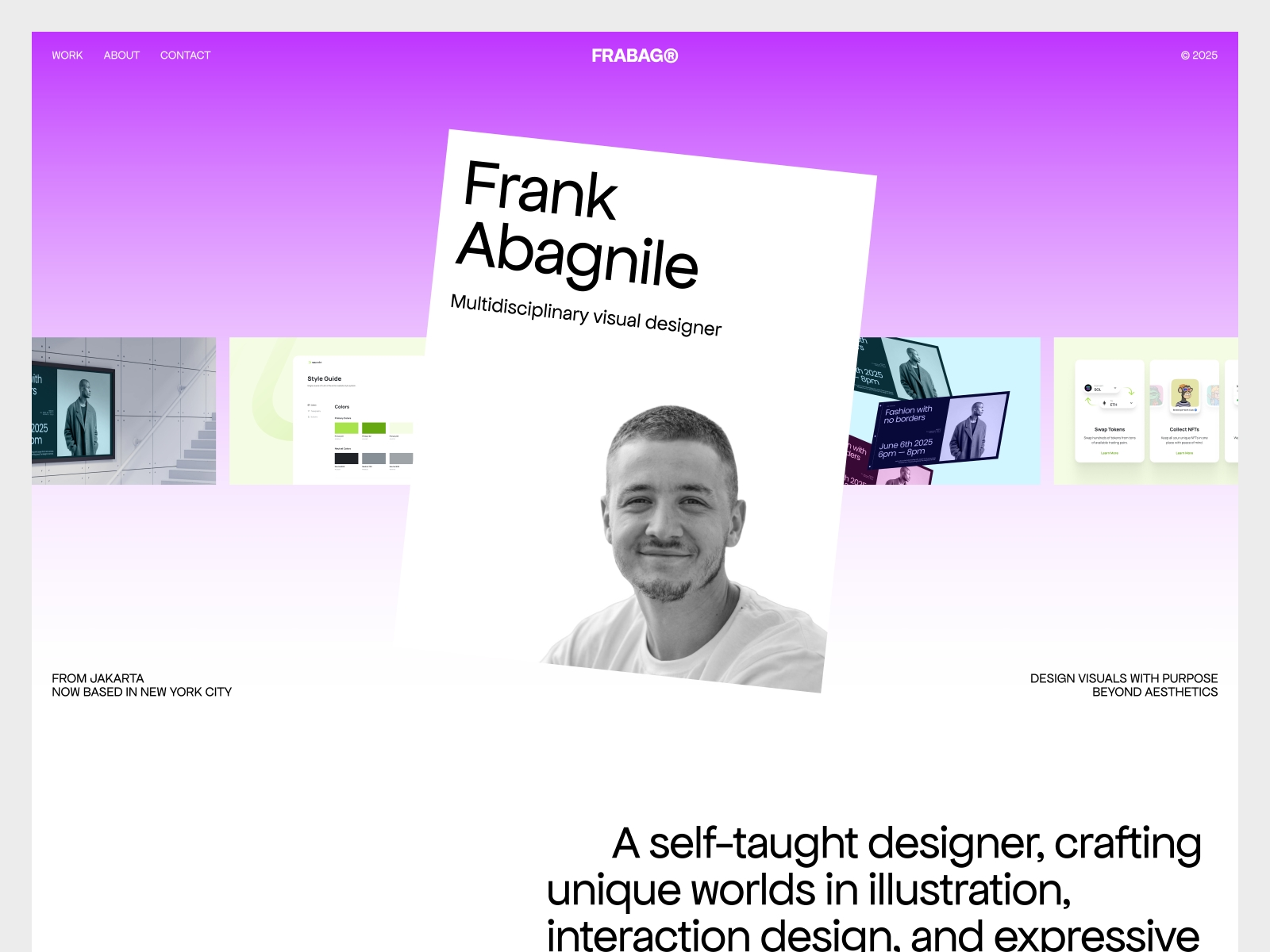 Screenshot of Frabag website