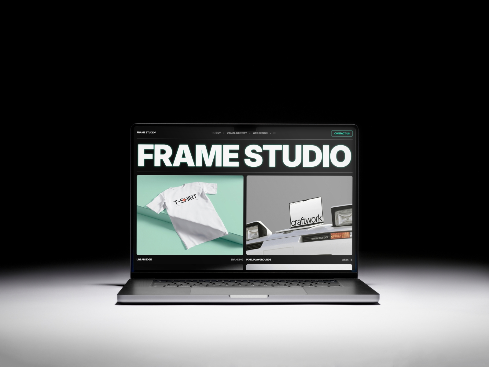 Screenshot of Frame studio website