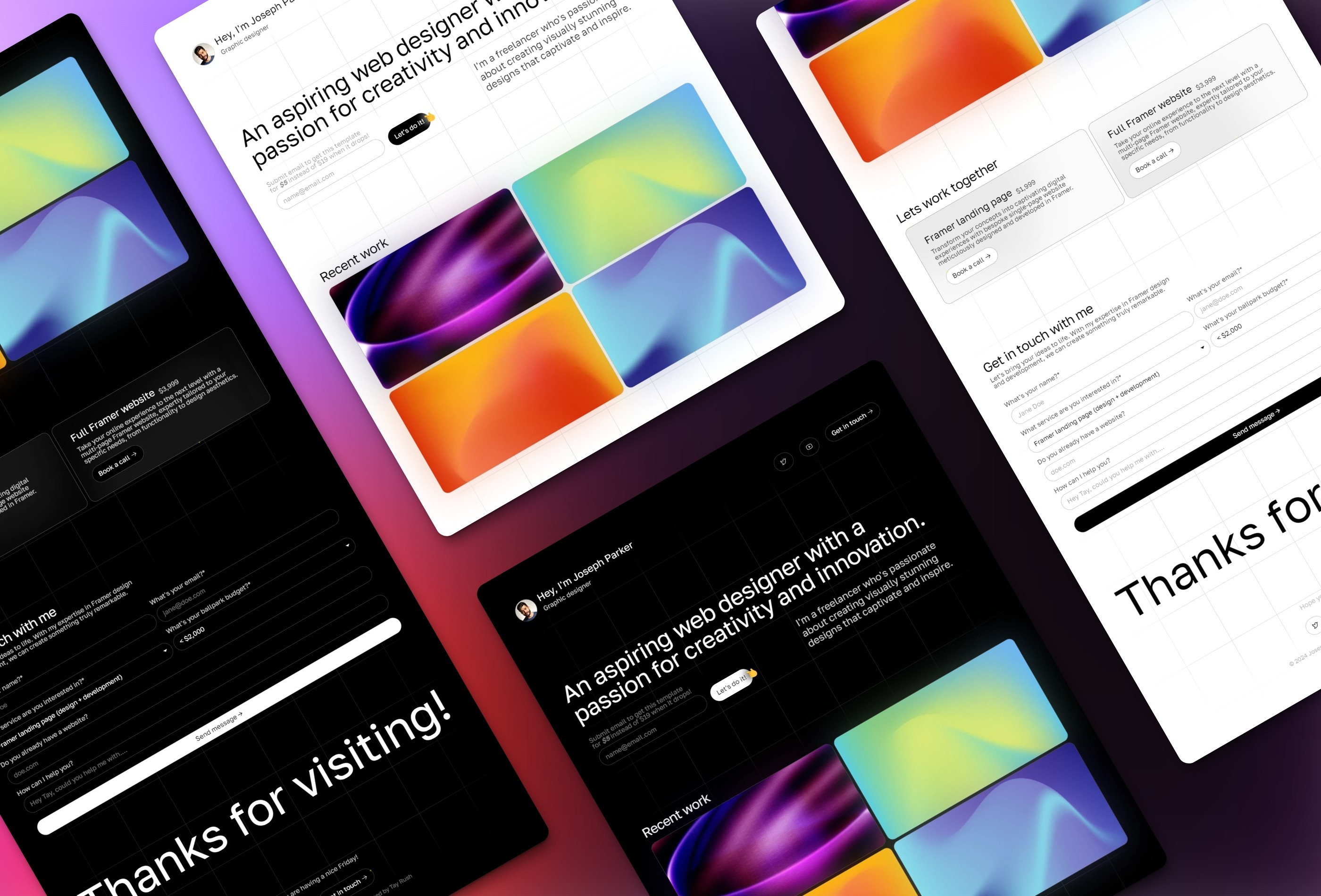 Screenshot 2 of Freelancer one pager