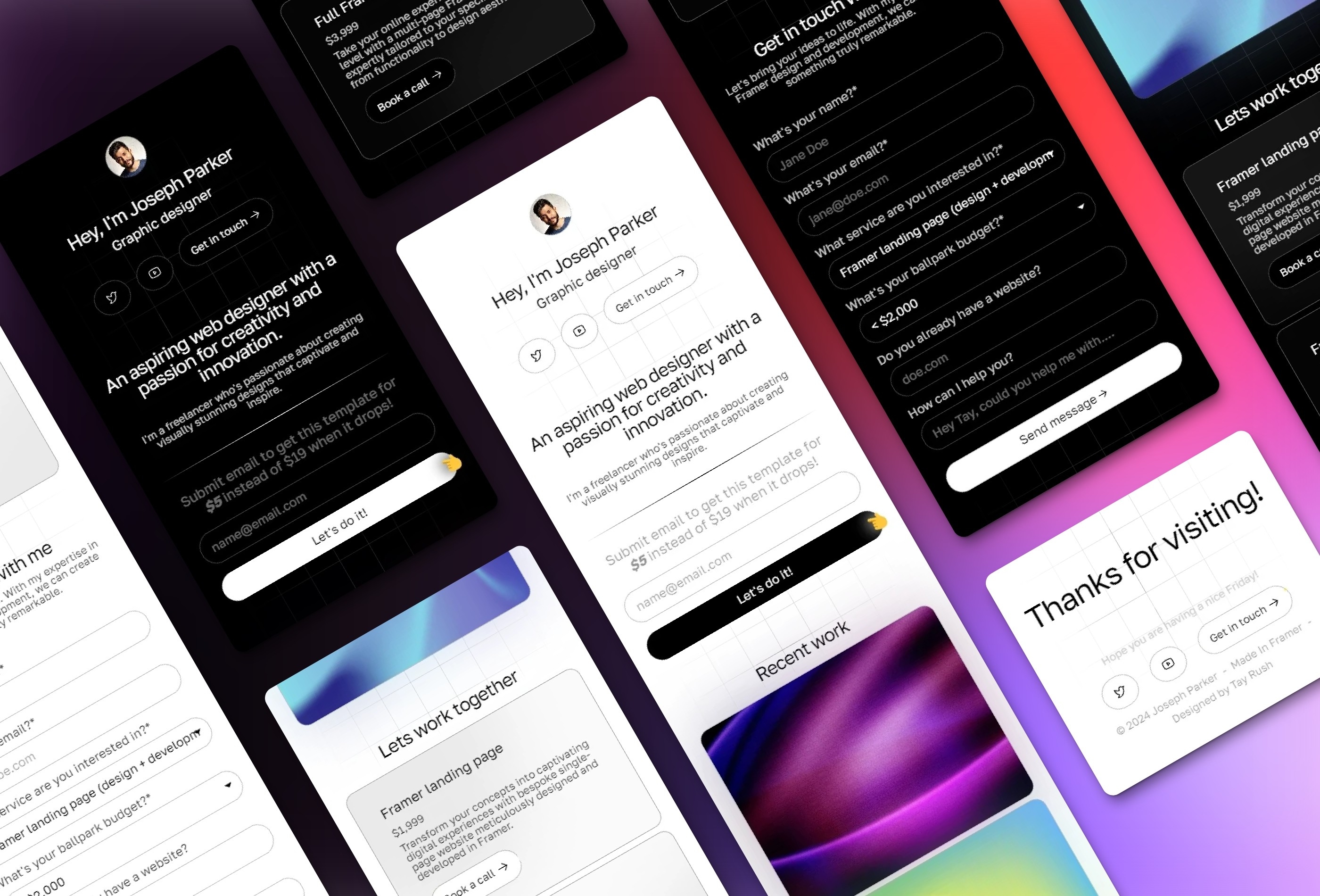 Screenshot 3 of Freelancer one pager