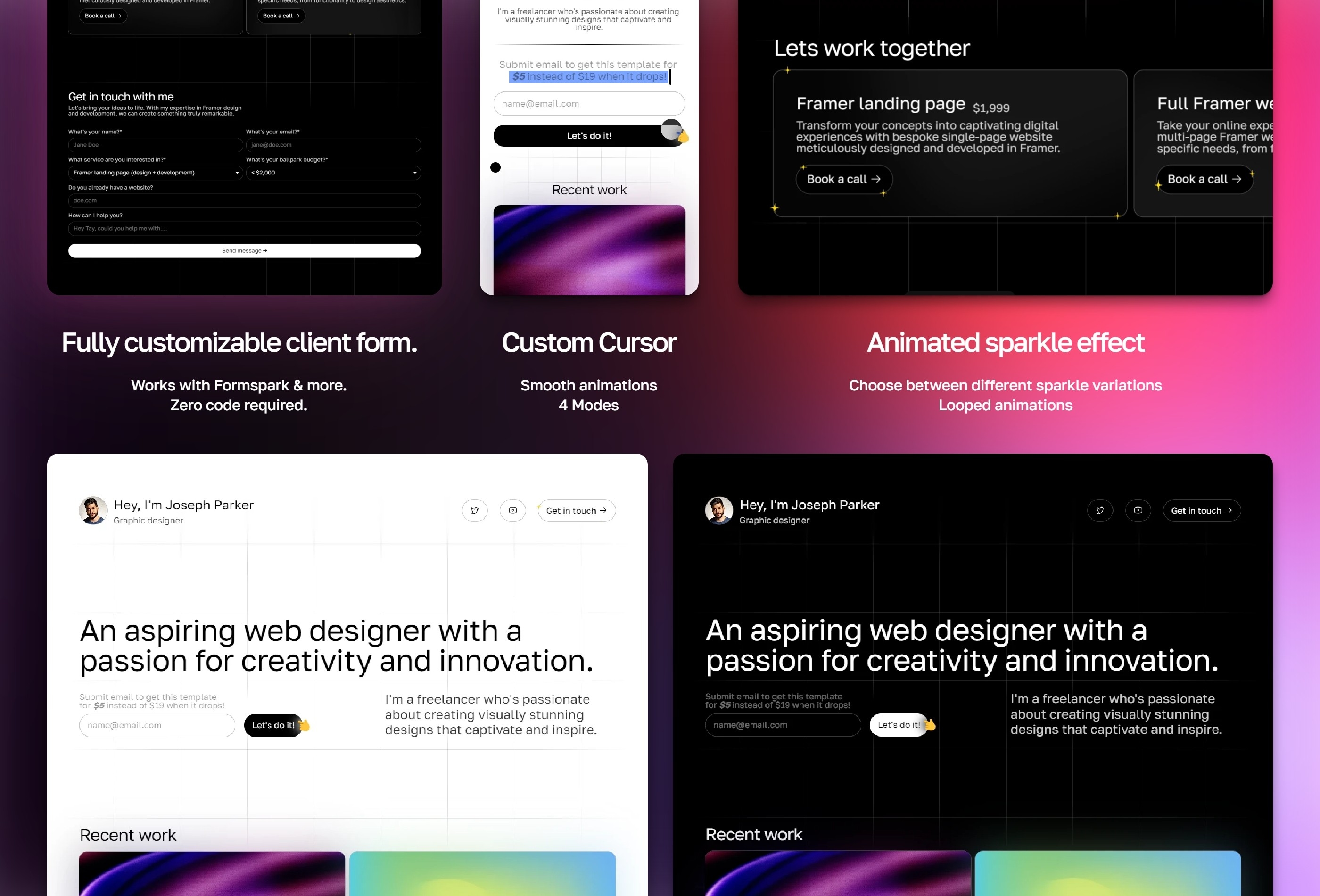 Screenshot 4 of Freelancer one pager