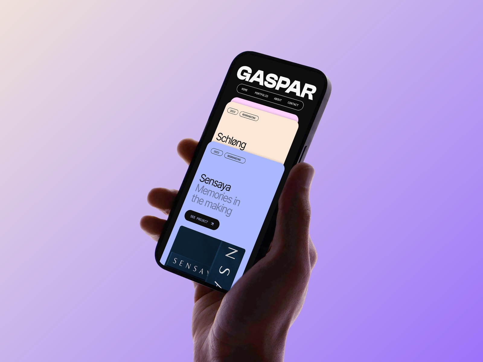 Screenshot of Gaspar website