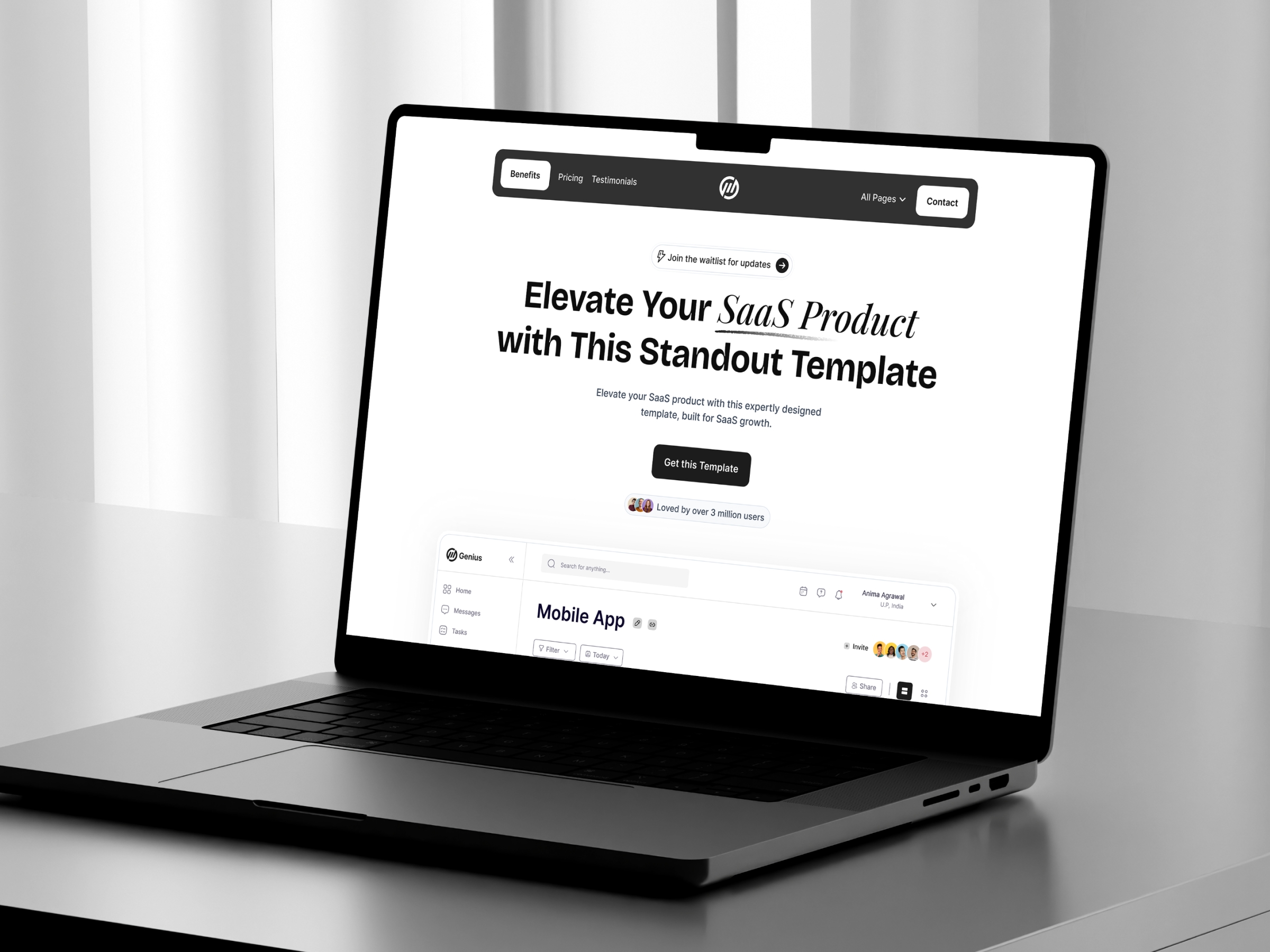 Screenshot of Genius website