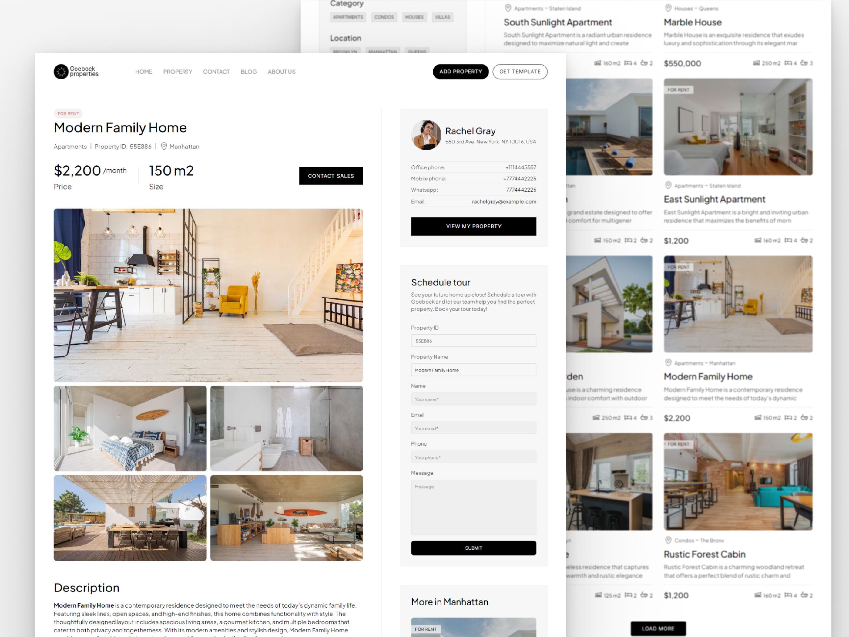 Screenshot 3 of Goeboek real estate and property website
