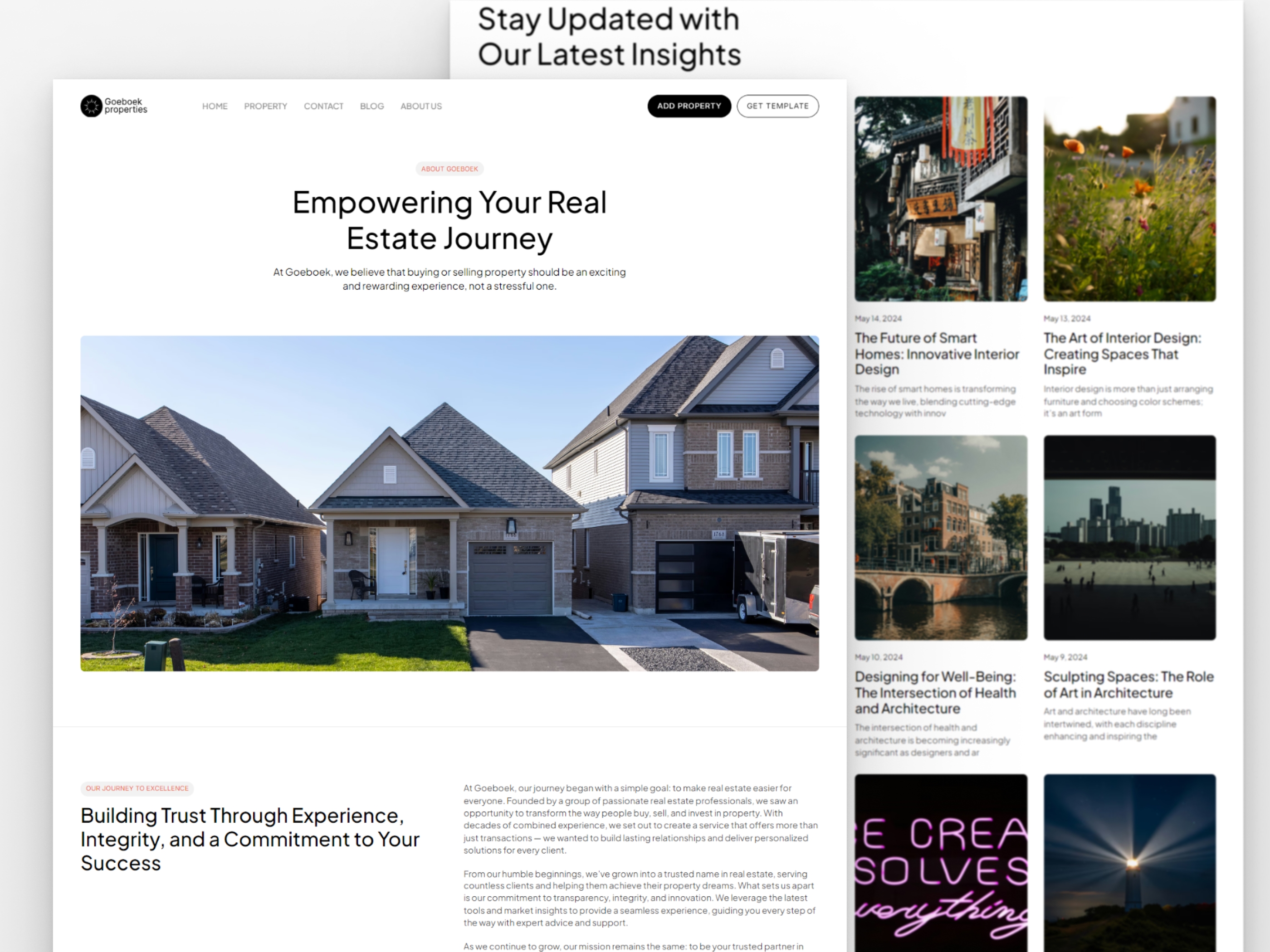 Screenshot 4 of Goeboek real estate and property website