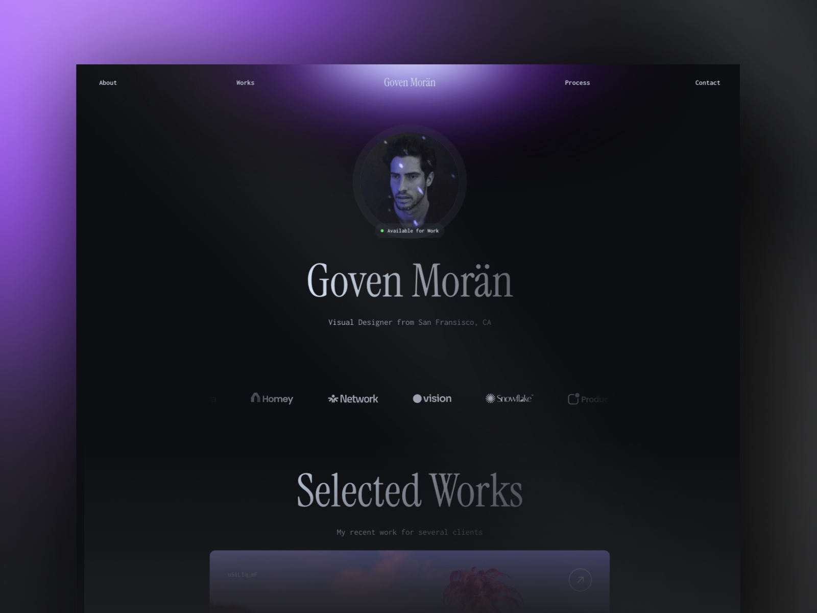 Screenshot of Goven website