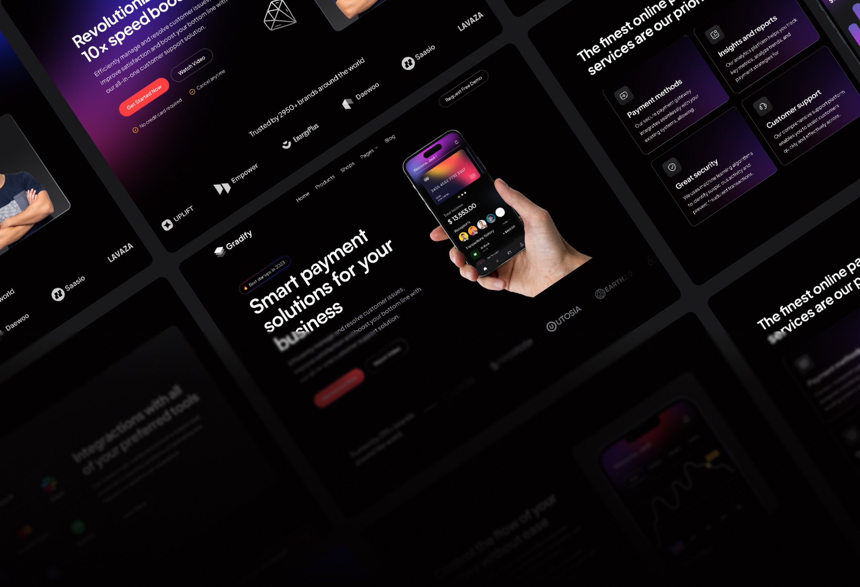 Screenshot 4 of Gradify multipurpose saas template