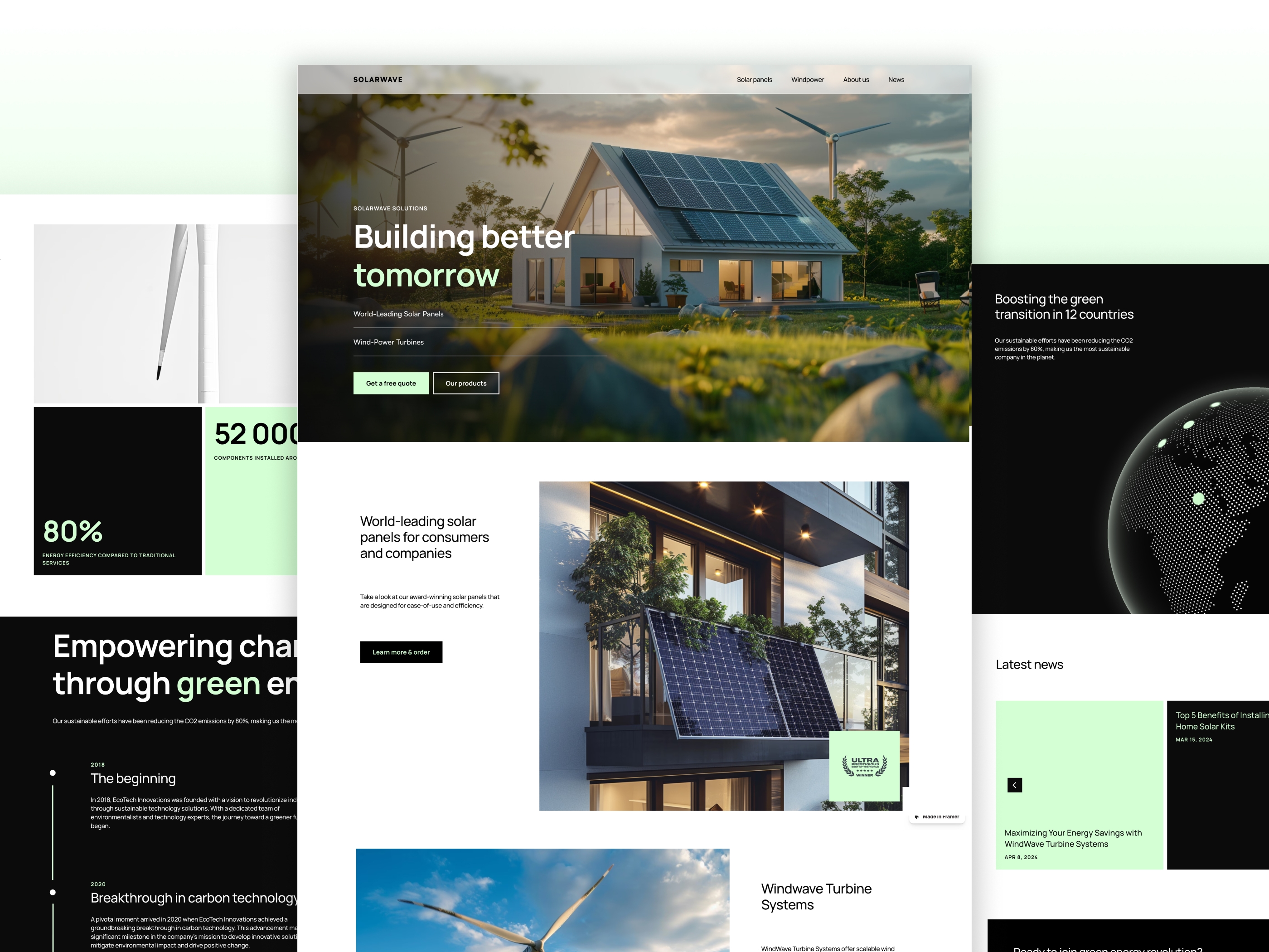 Screenshot 1 of Greener sustainable business template