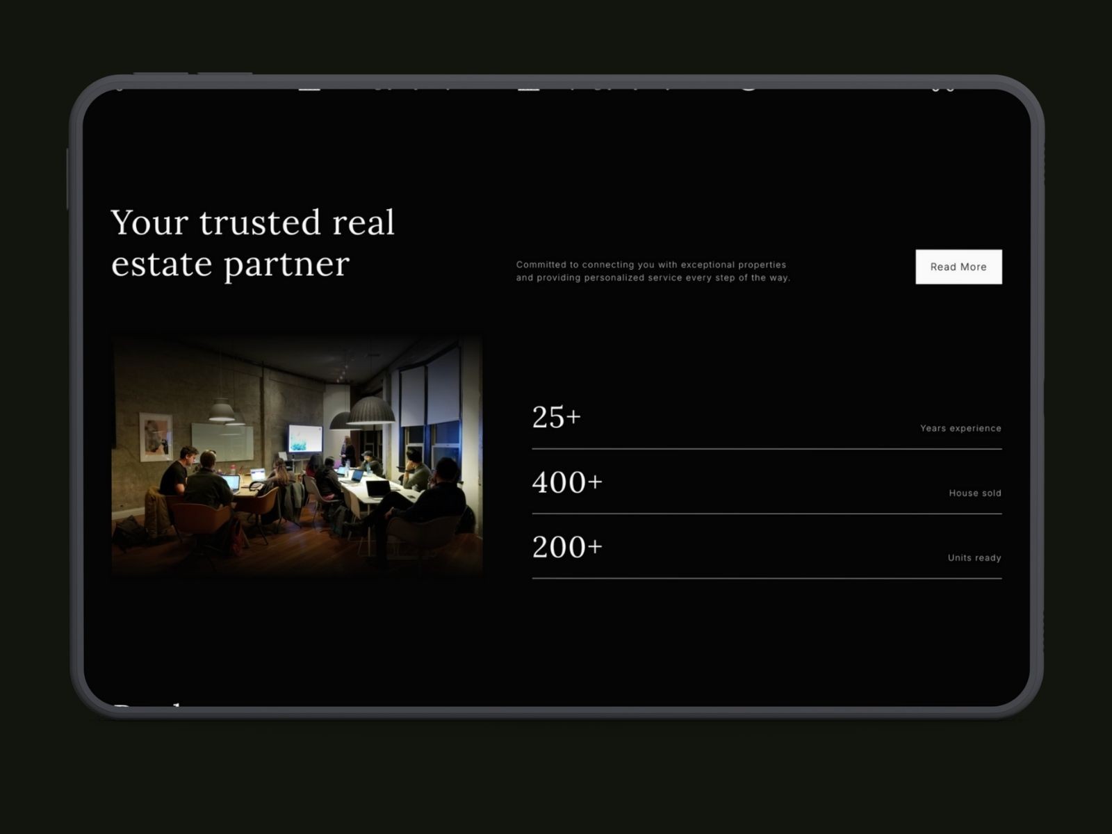 Screenshot 2 of Grha real estate website template