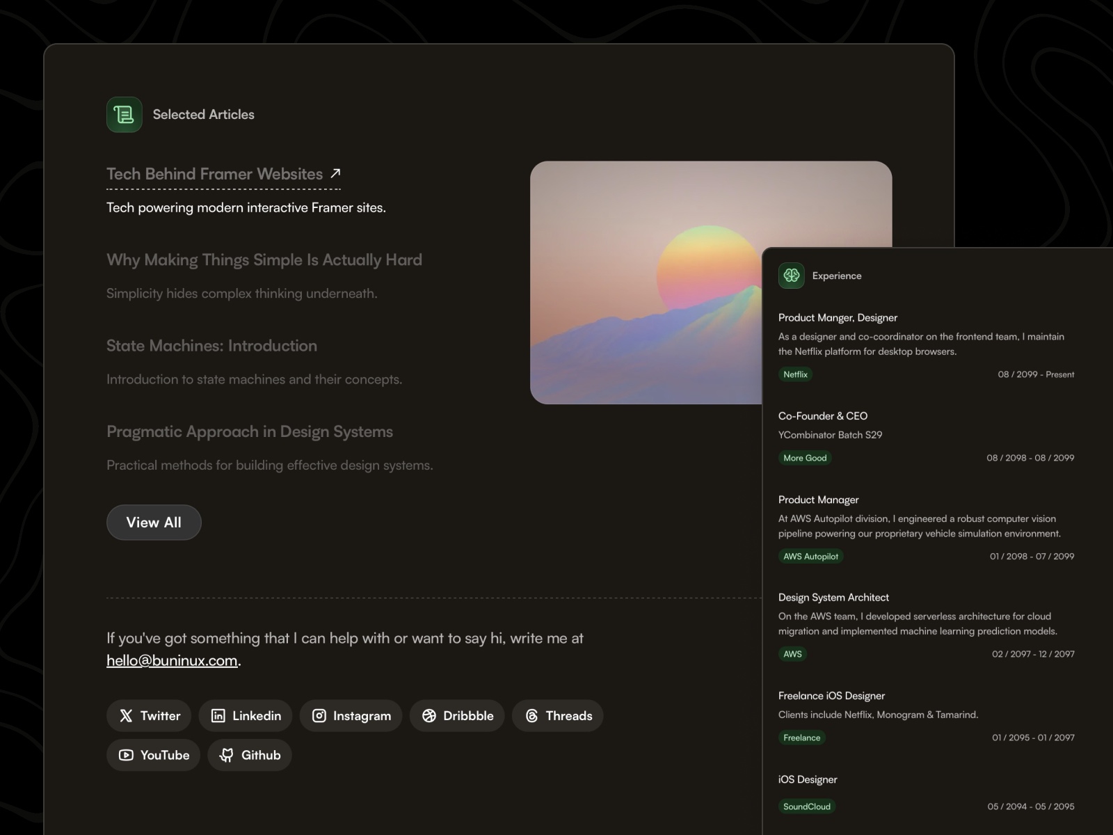 Screenshot of Grnn website