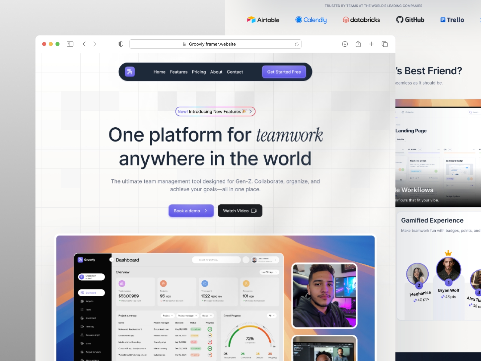 Screenshot of Groovly website