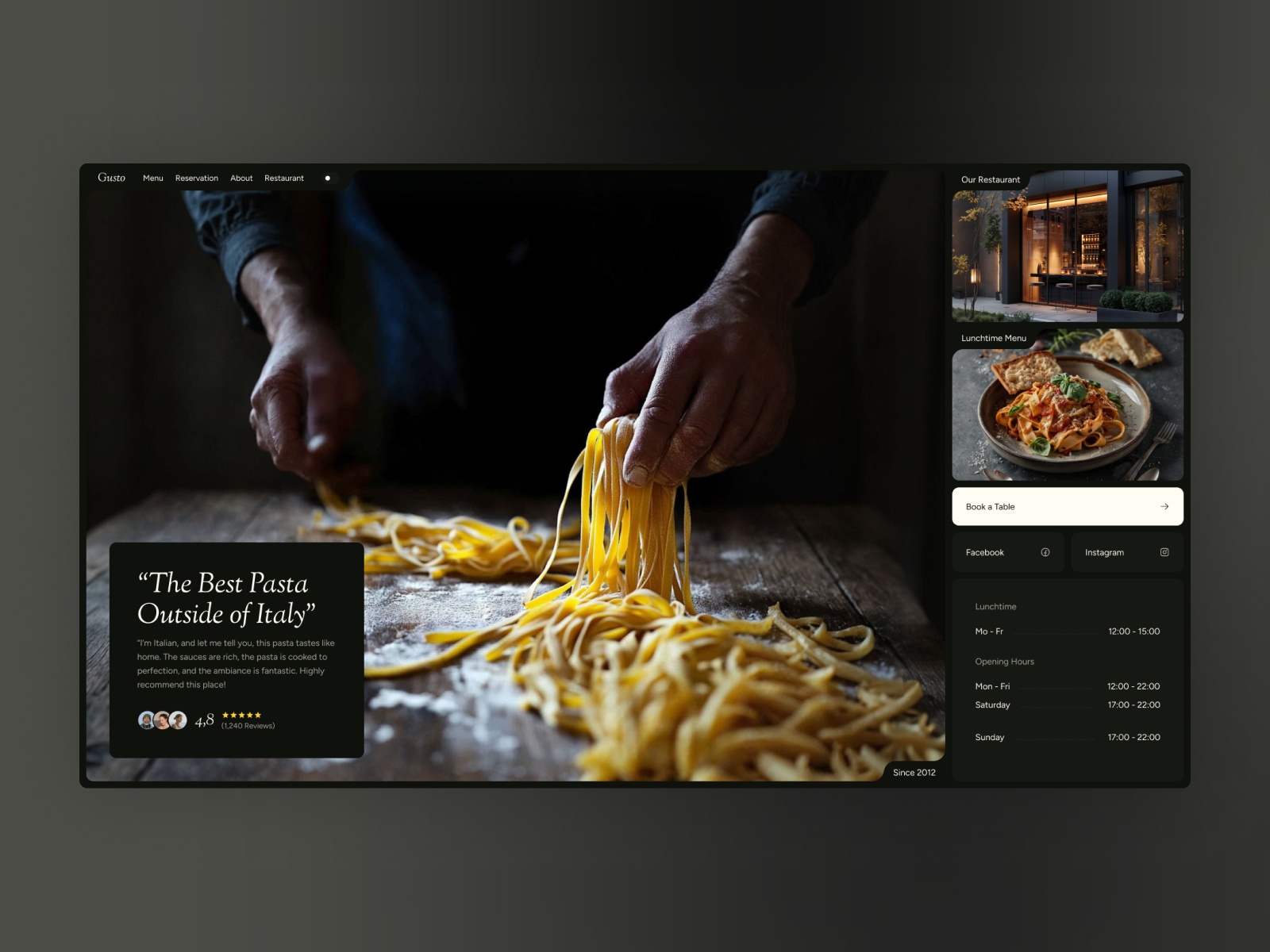 Screenshot of Gusto website