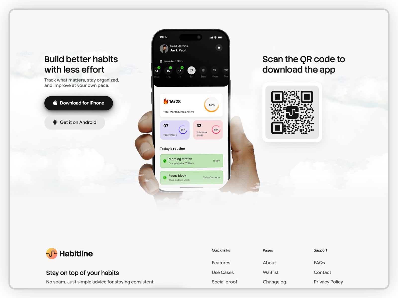 Screenshot 2 of Habitline