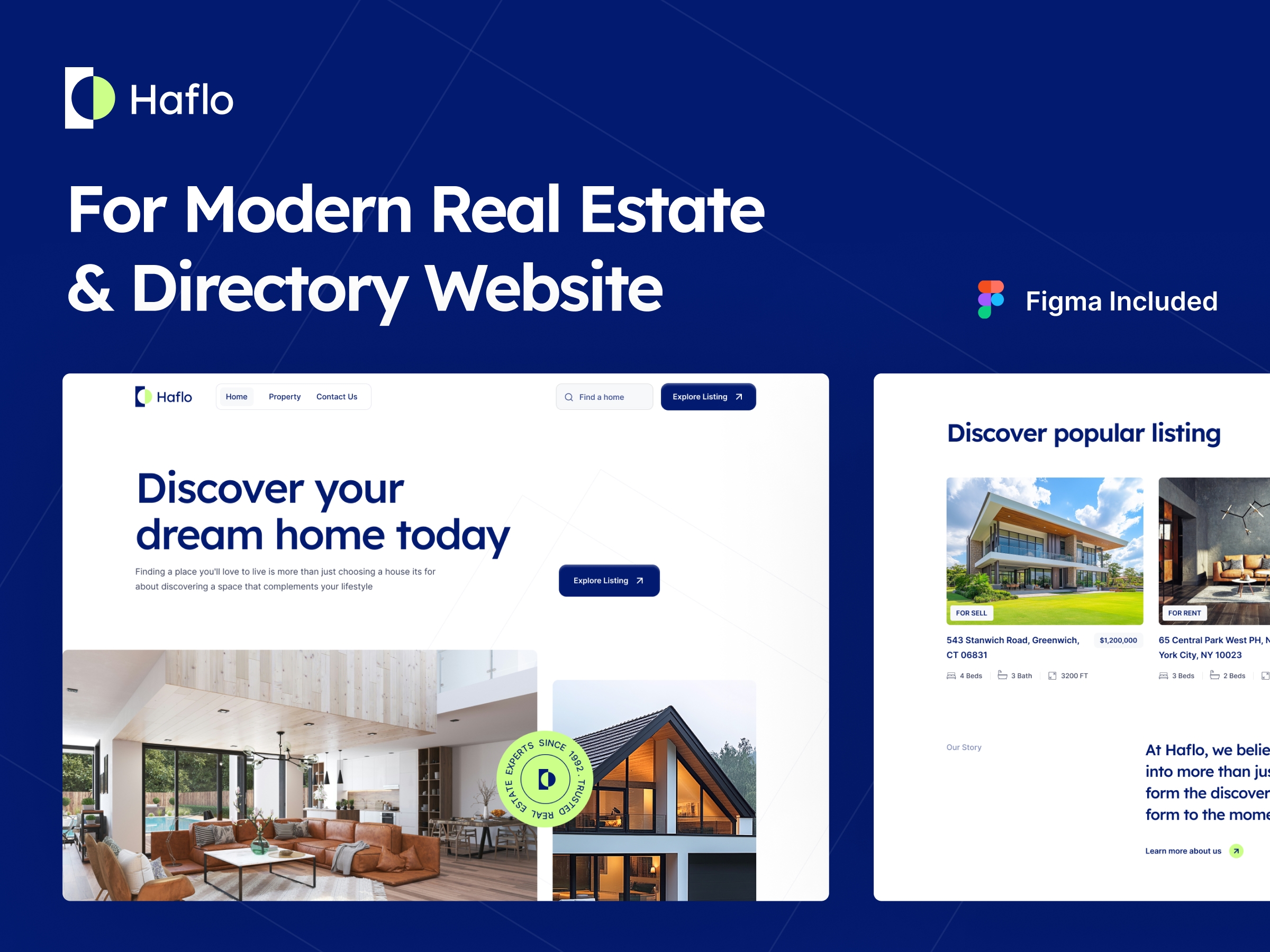 Screenshot of Haflo website