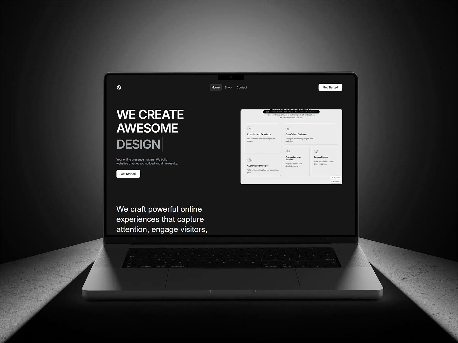 Screenshot of Happyclient website