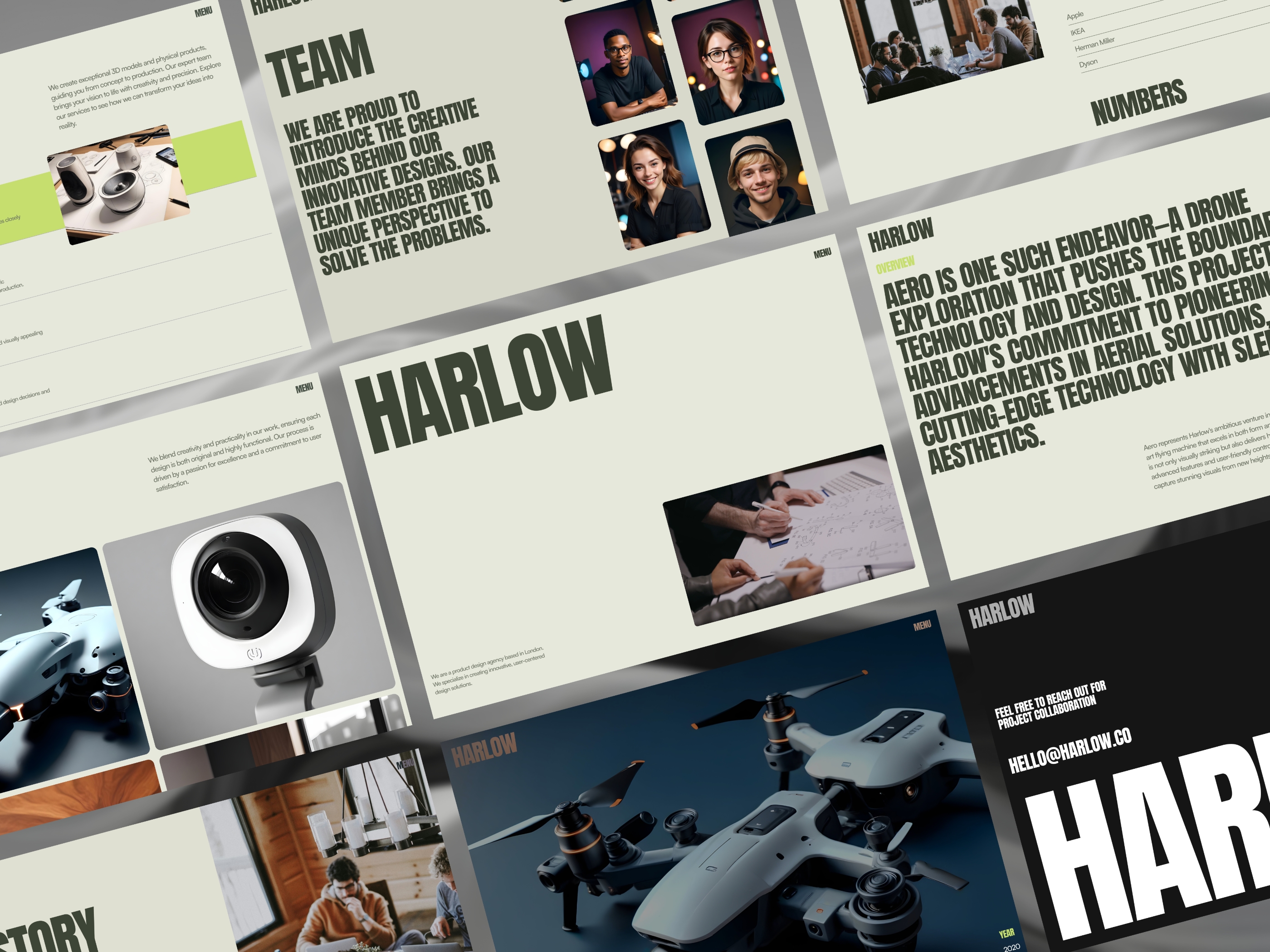 Screenshot 2 of Harlow design agency template