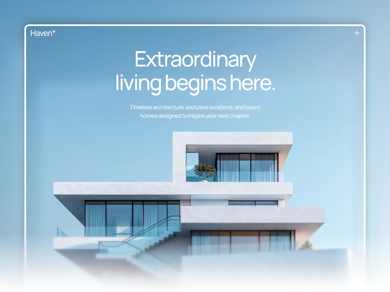 Screenshot of Haven website