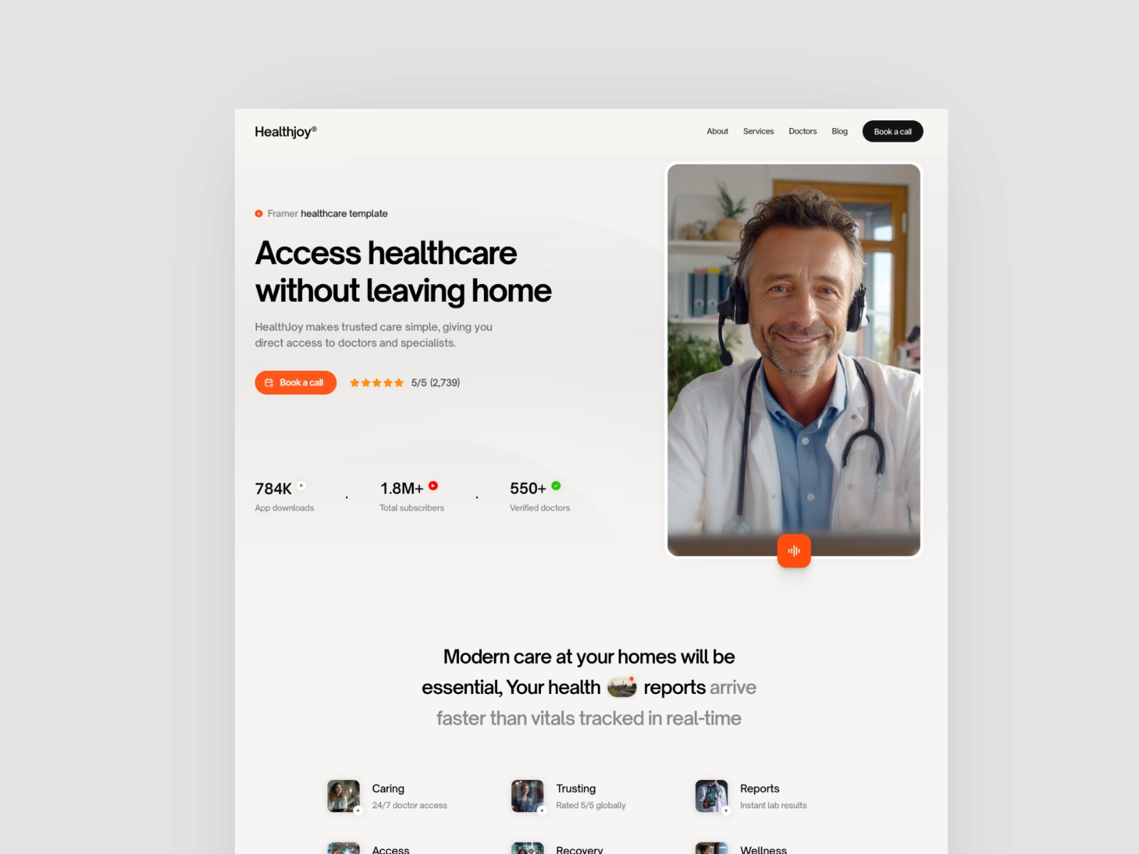 Screenshot of Heaalthjoy website
