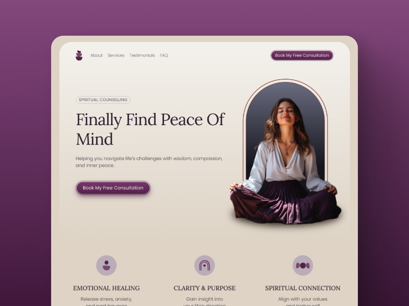 Screenshot of Healer website