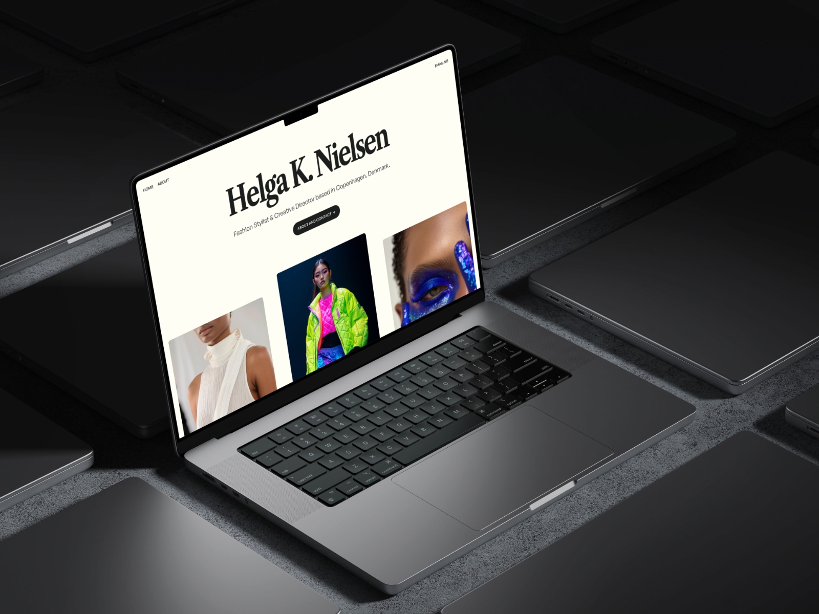 Screenshot of Helga website