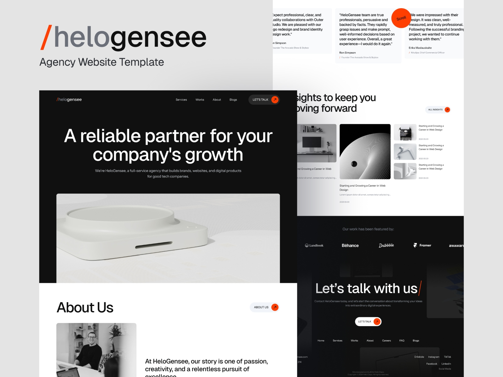 Screenshot of Helogensee website