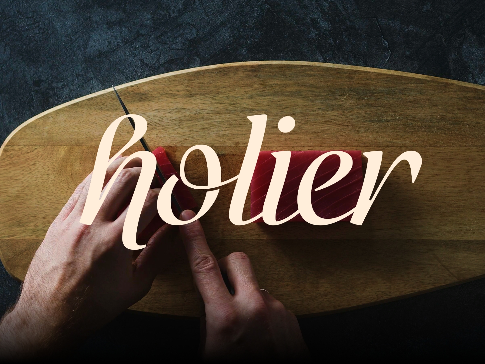 Screenshot of Holier website