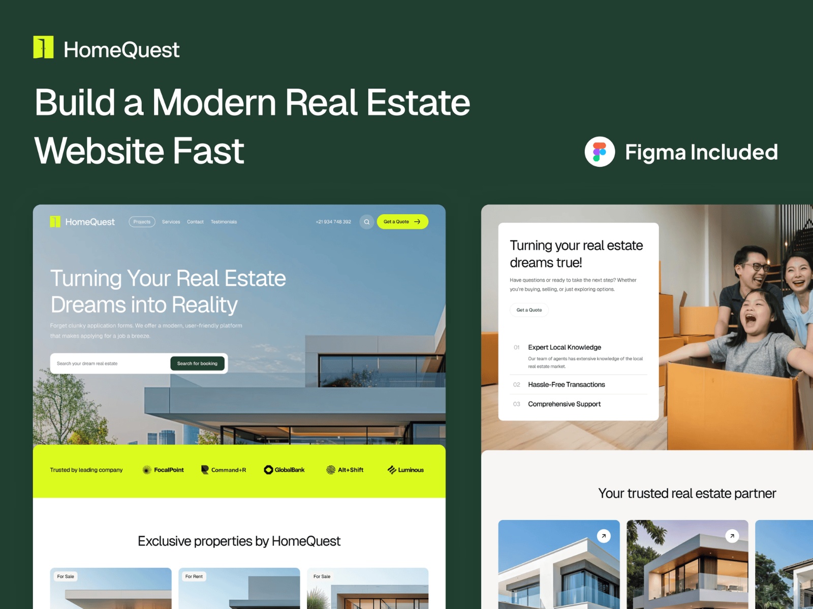 Screenshot of Homequest website
