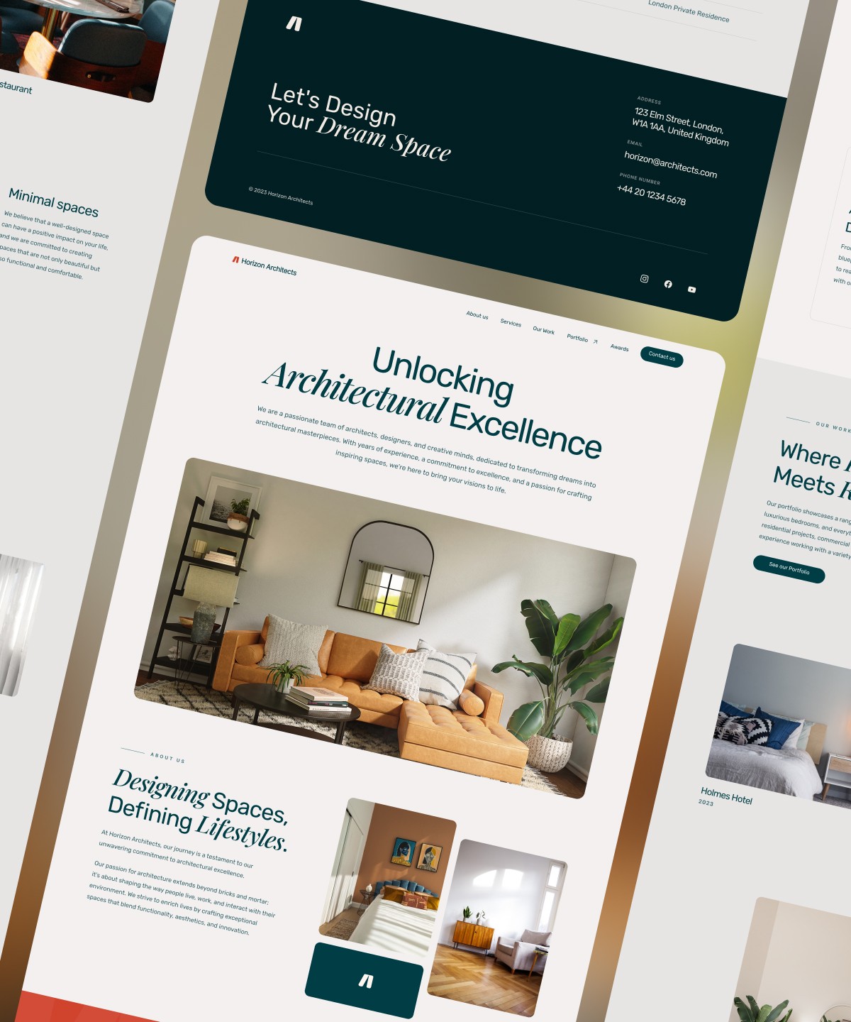 Screenshot of Horizonarchitects website