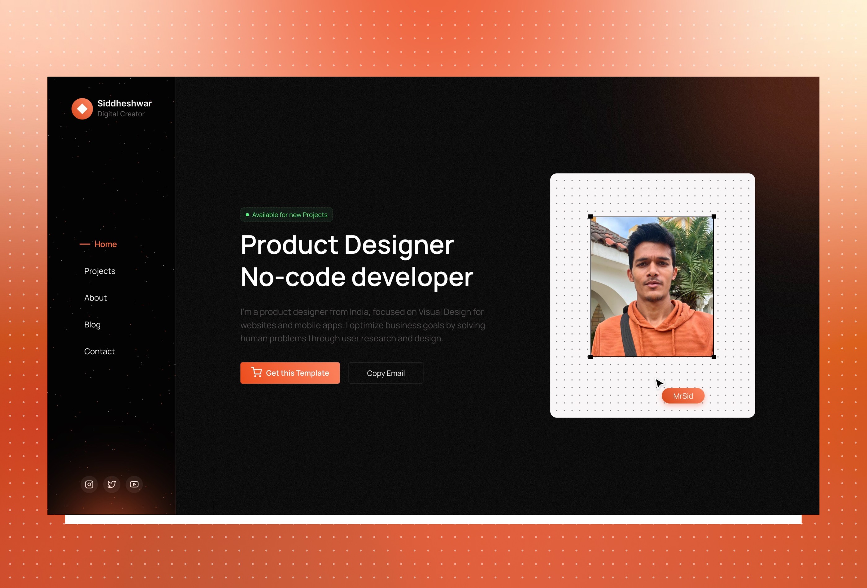 Screenshot 2 of Horizonx framer portfolio template
