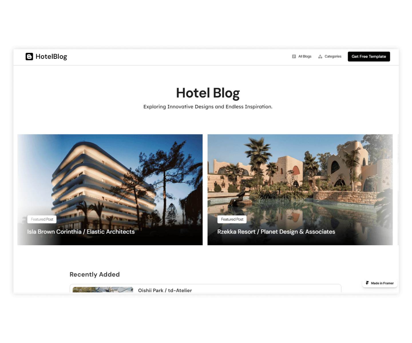 Screenshot 1 of Hotel blog