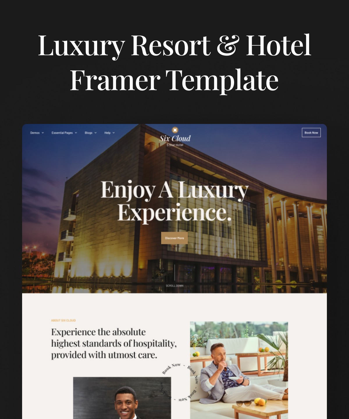 Screenshot of Hotelsix website