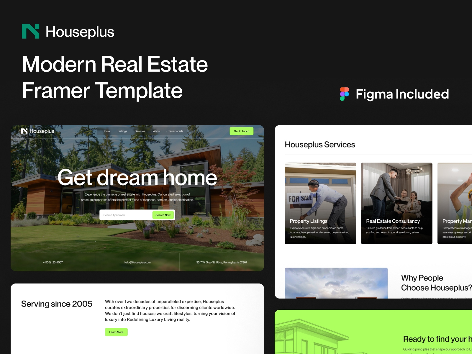 Screenshot of Houseplus website