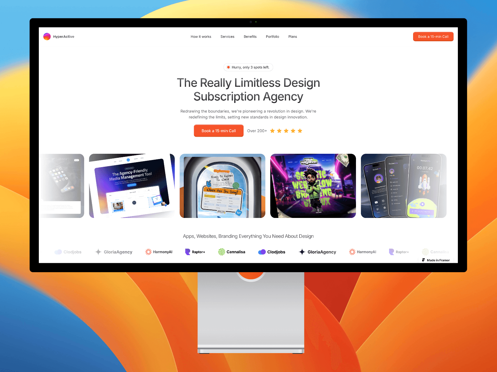 Screenshot of Hyperactive website