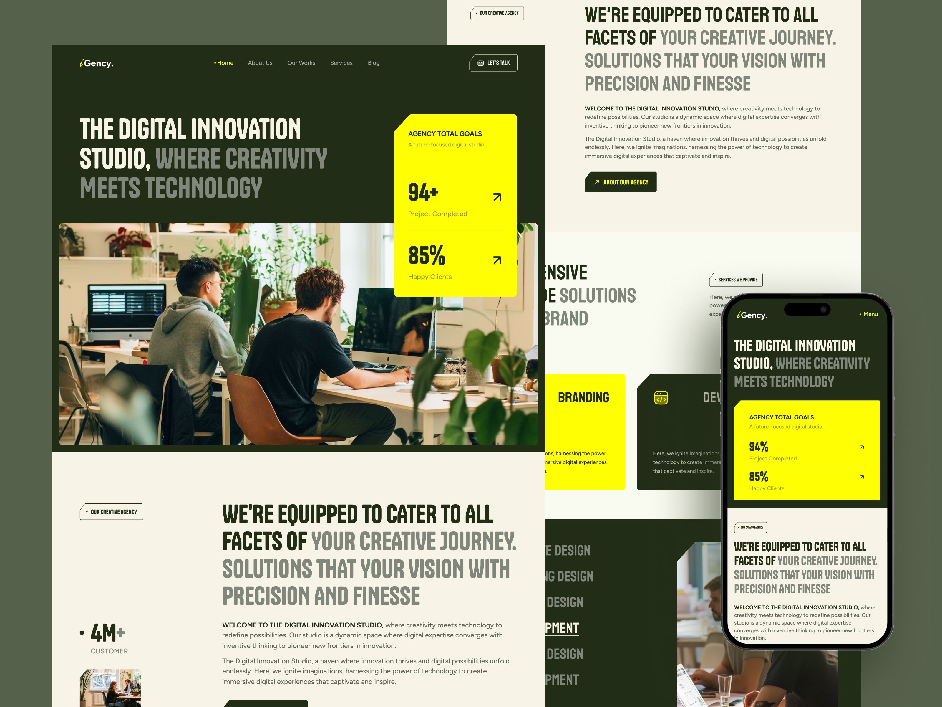 Screenshot 2 of Igency agency template