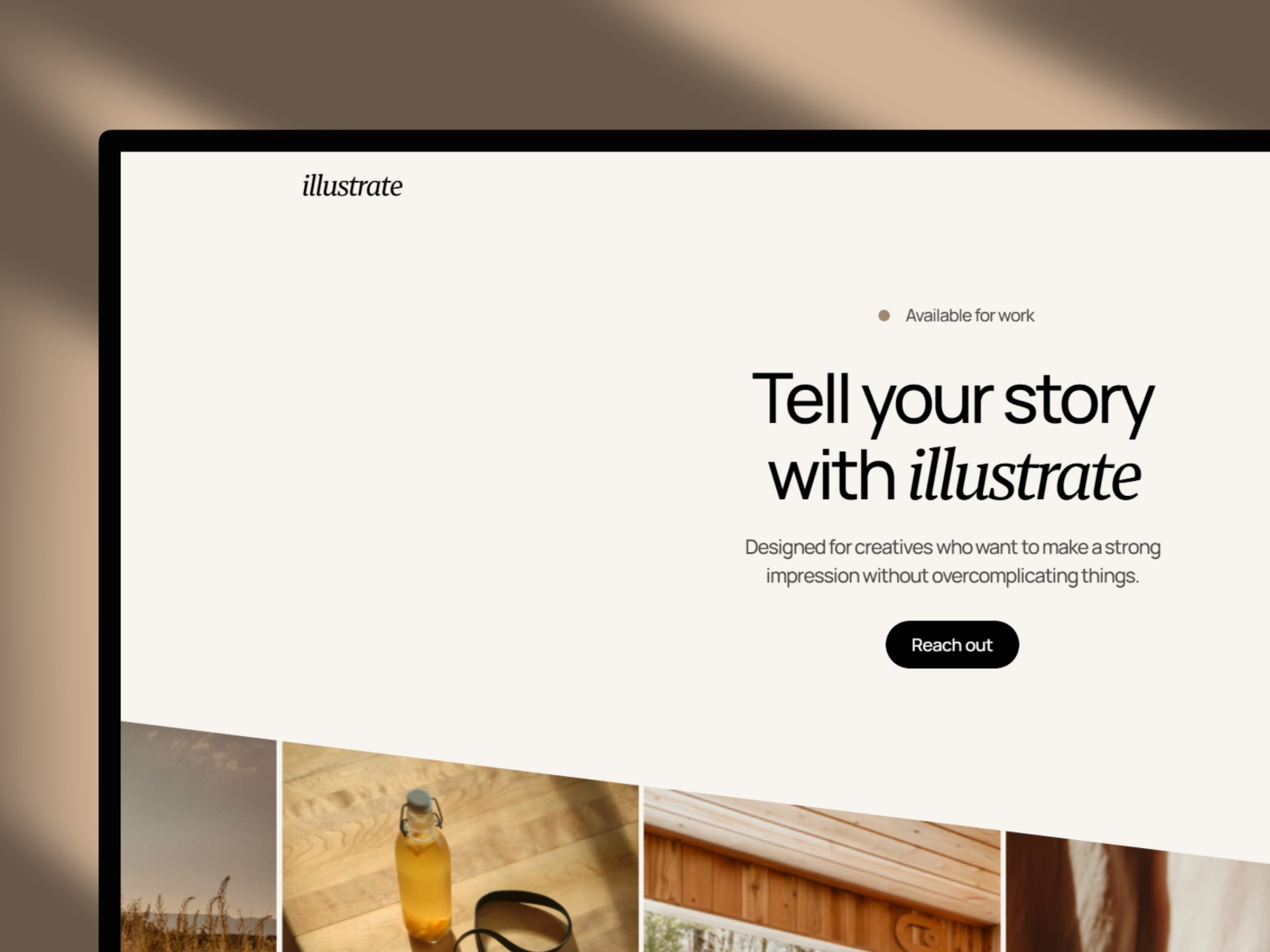 Screenshot of Illustrate website