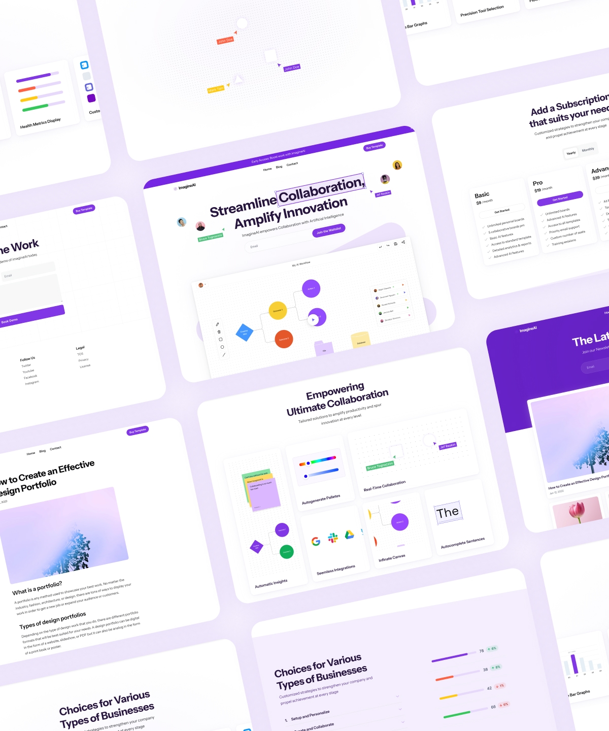 Screenshot of Imagineai website
