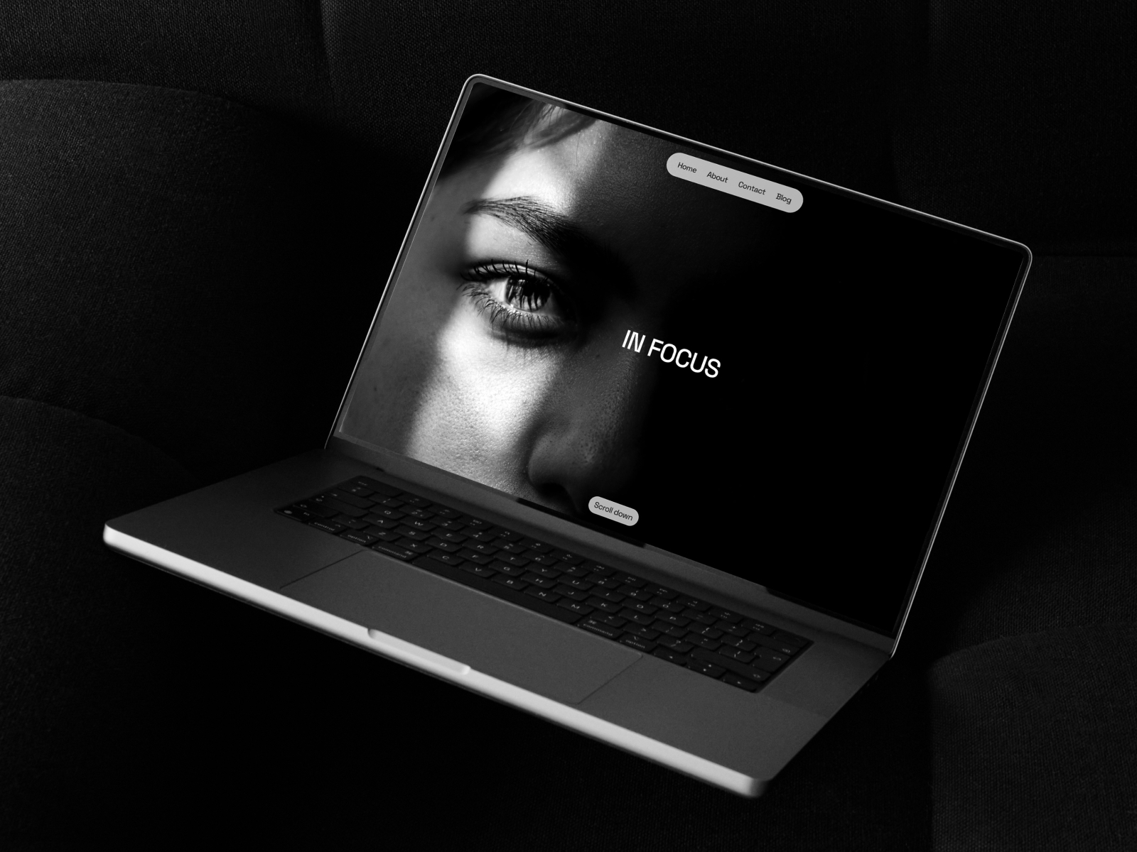 Screenshot of In focus website