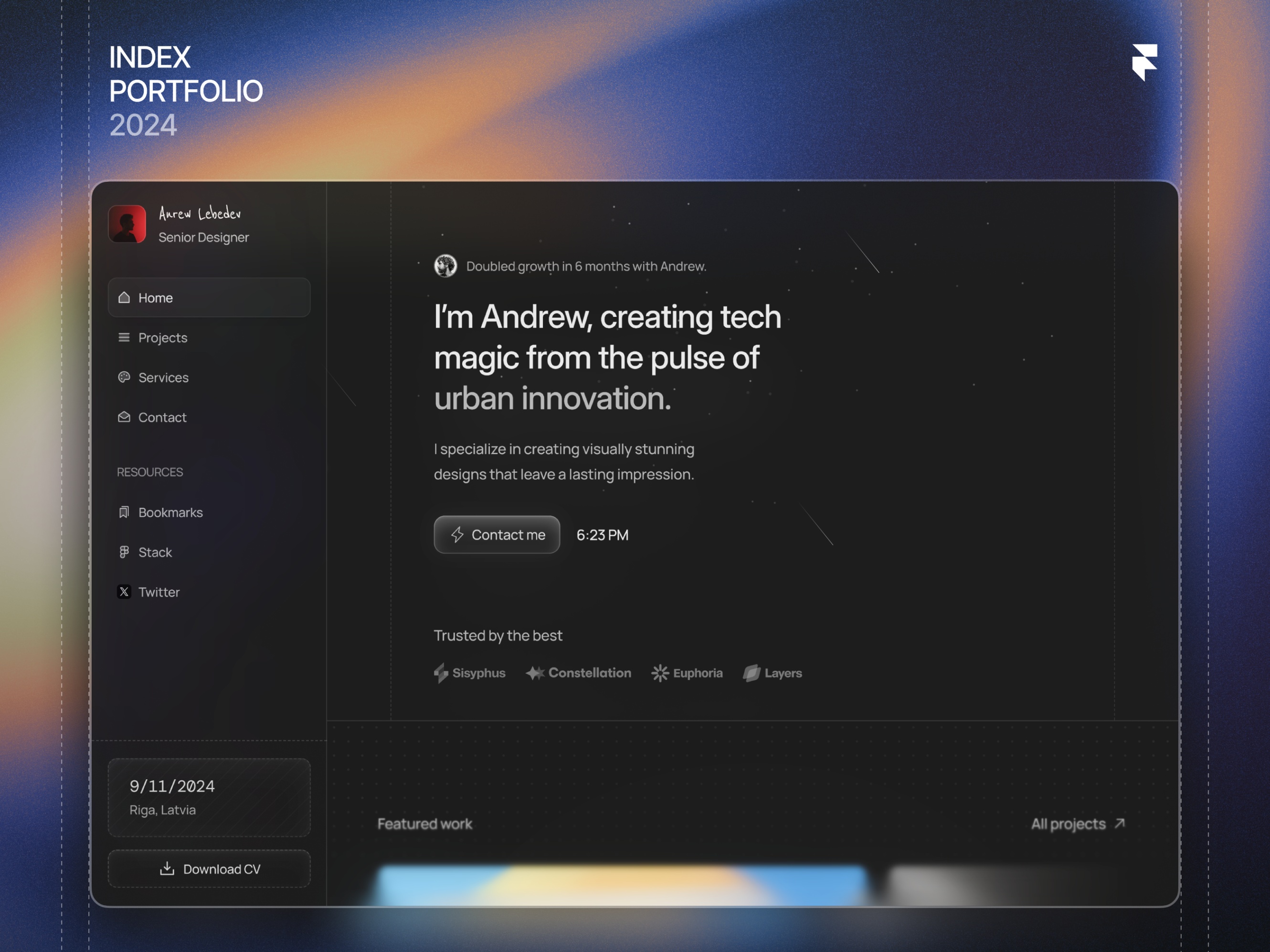 Screenshot 1 of Indexfolio