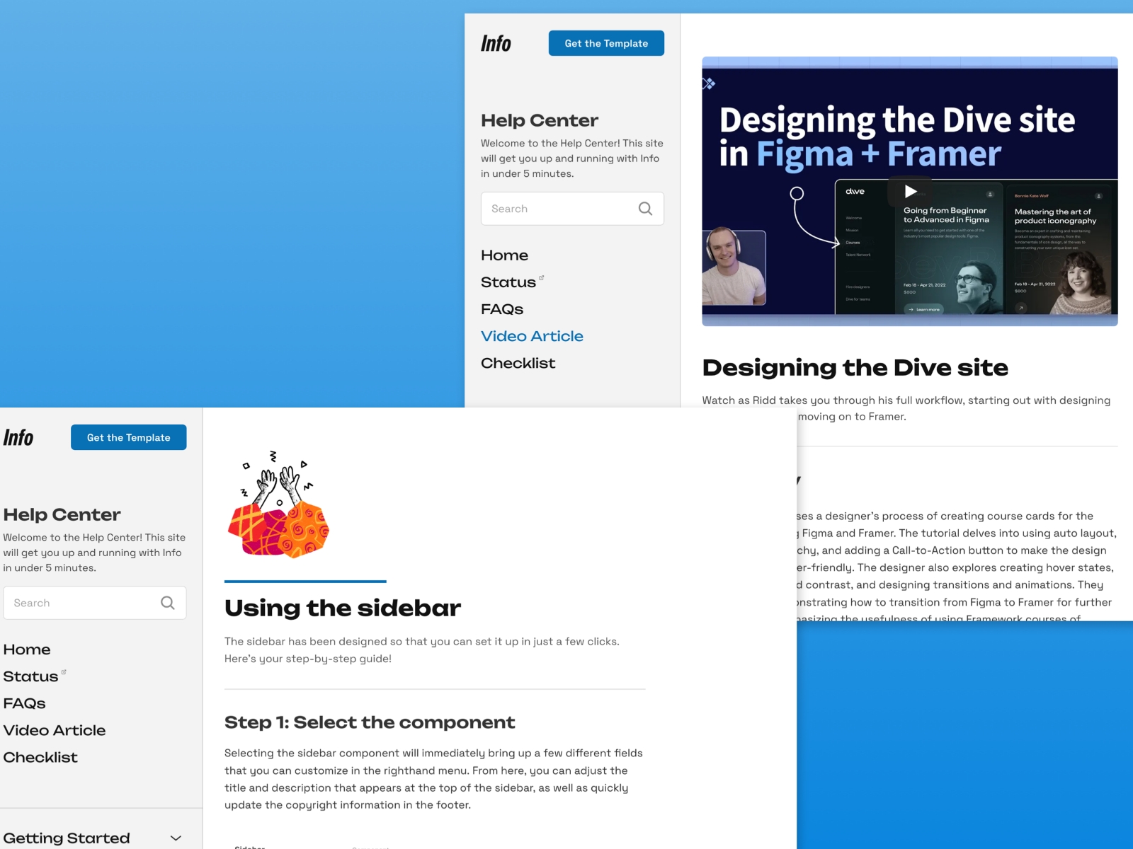 Screenshot 3 of Info knowledge base template