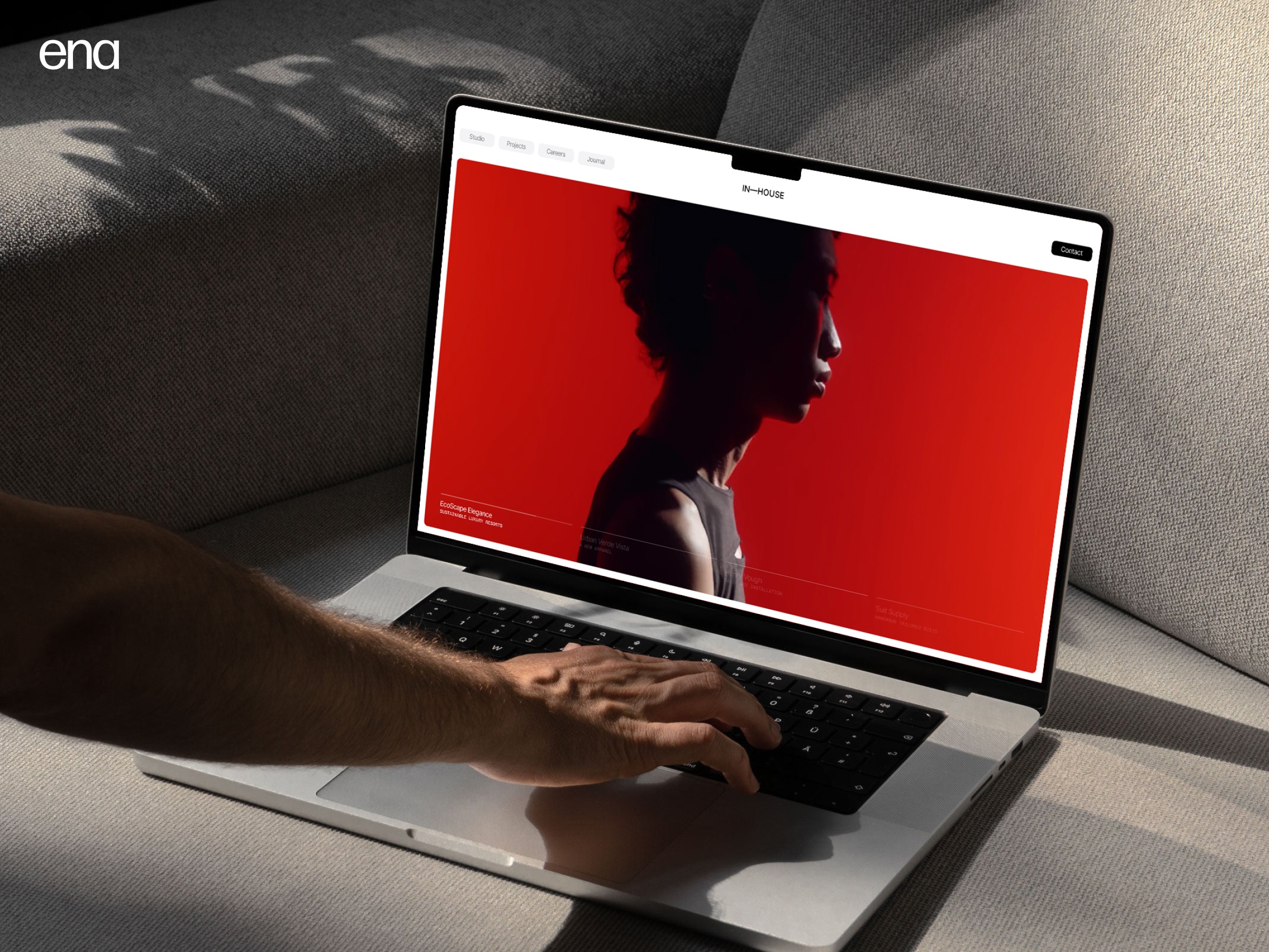 Screenshot of Inhouse website