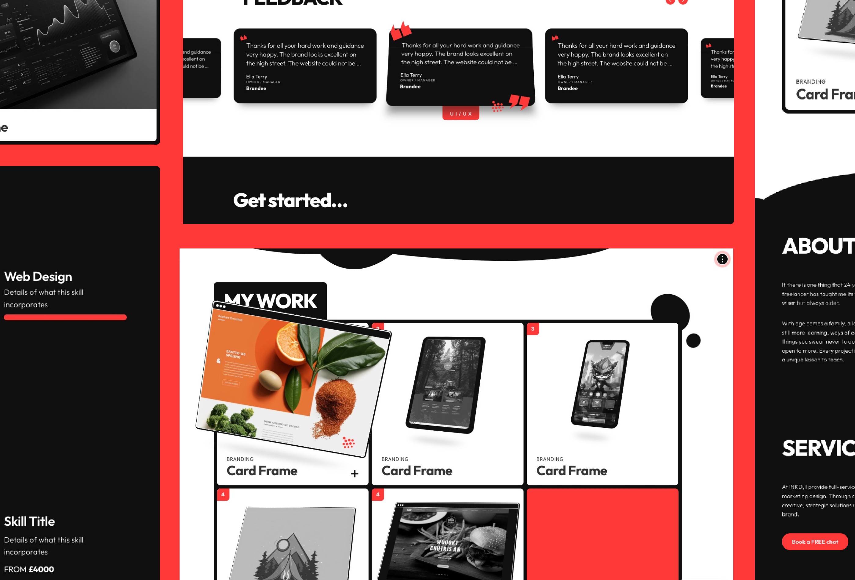 Screenshot 2 of Inkd portfolio