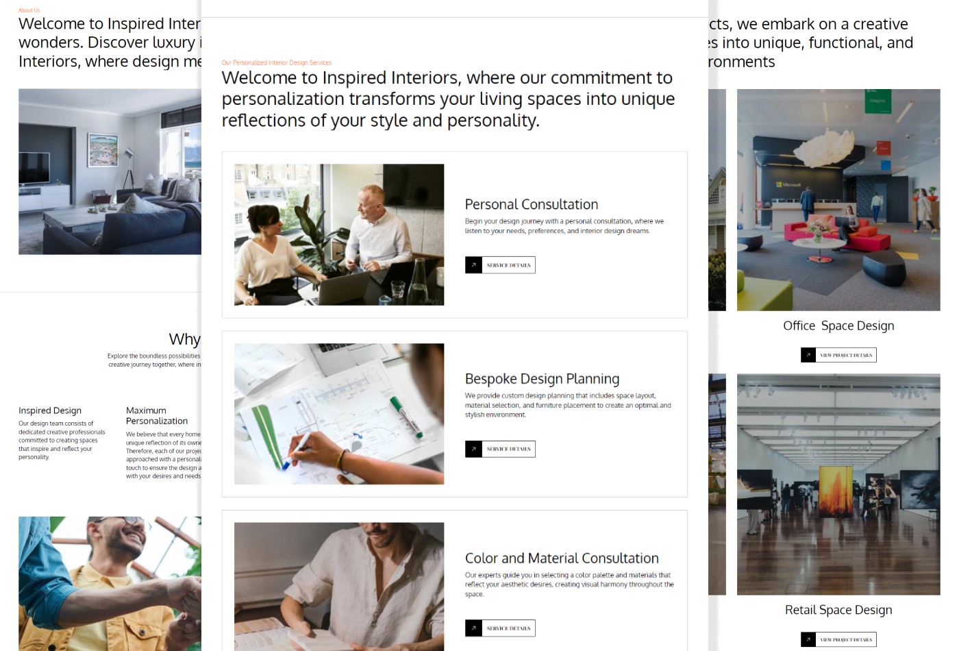 Screenshot 3 of Inner architecture interior website