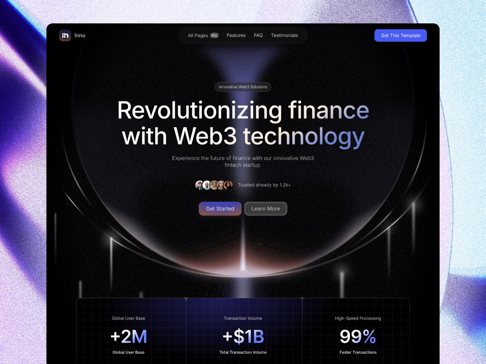 Screenshot of Inno website