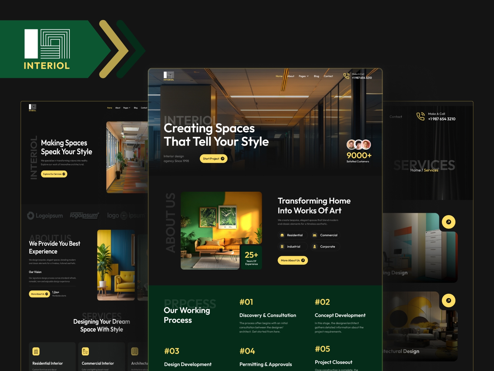 Screenshot of Interiol website