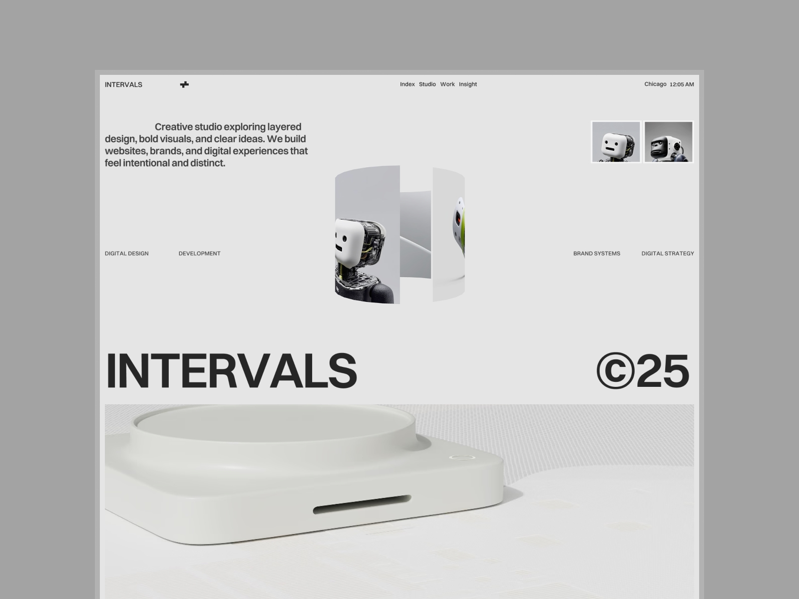 Screenshot of Intervals website