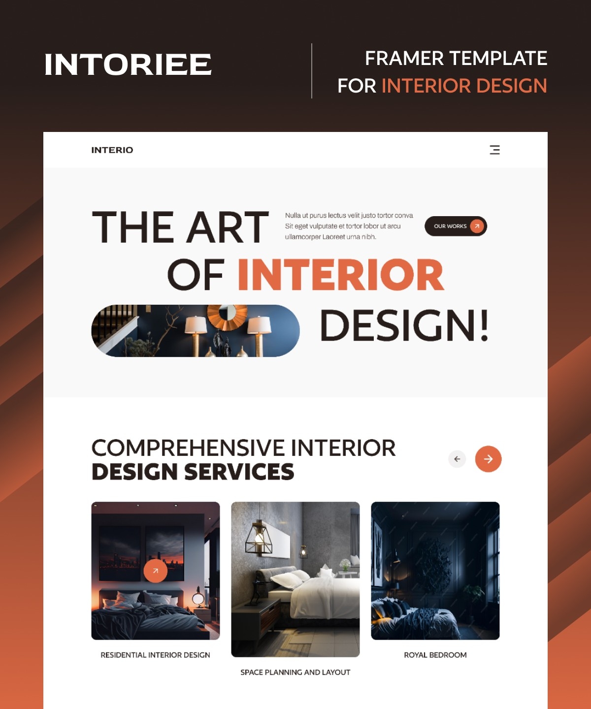 Screenshot of Intoriee website