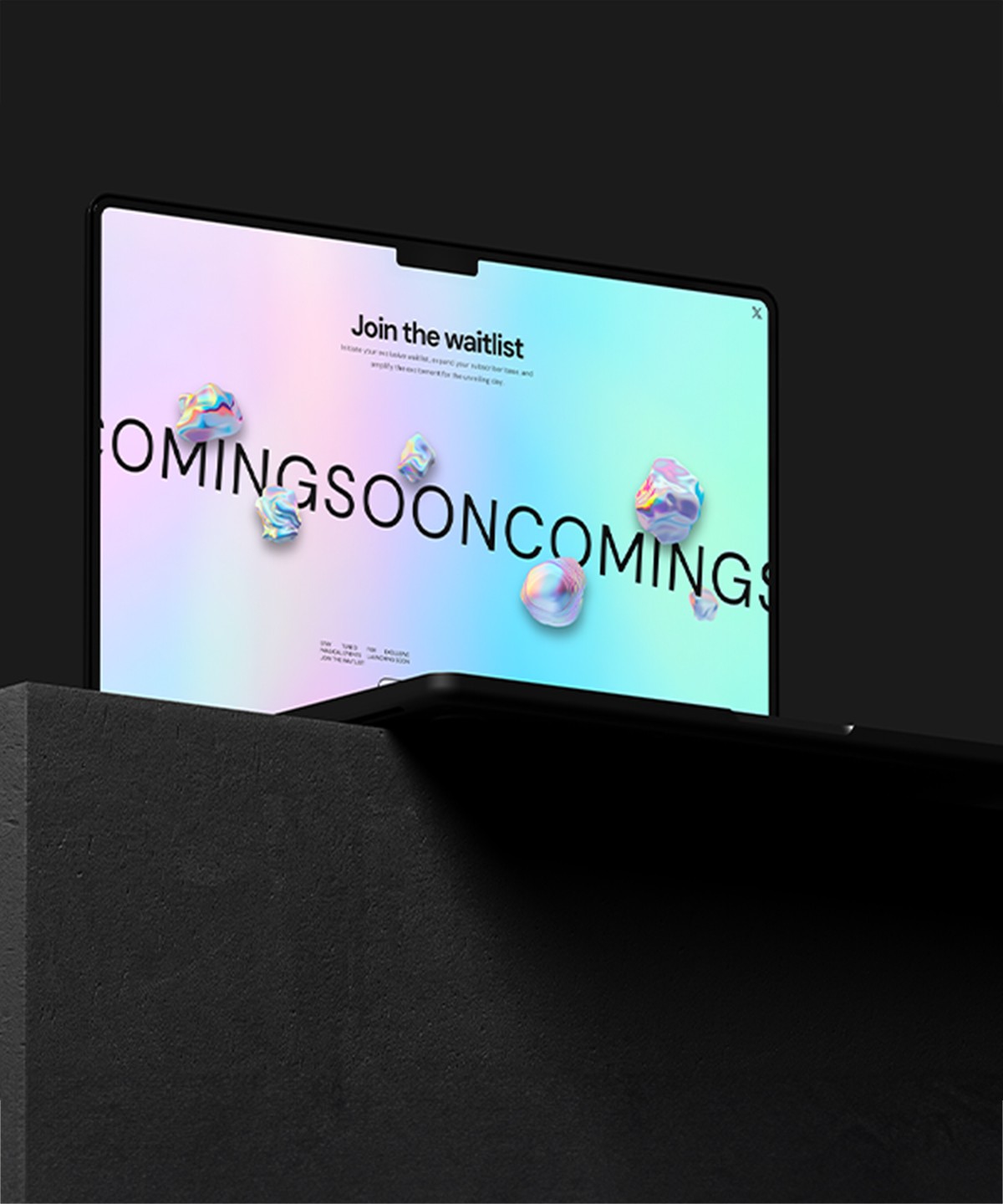 Screenshot of Iridescent website