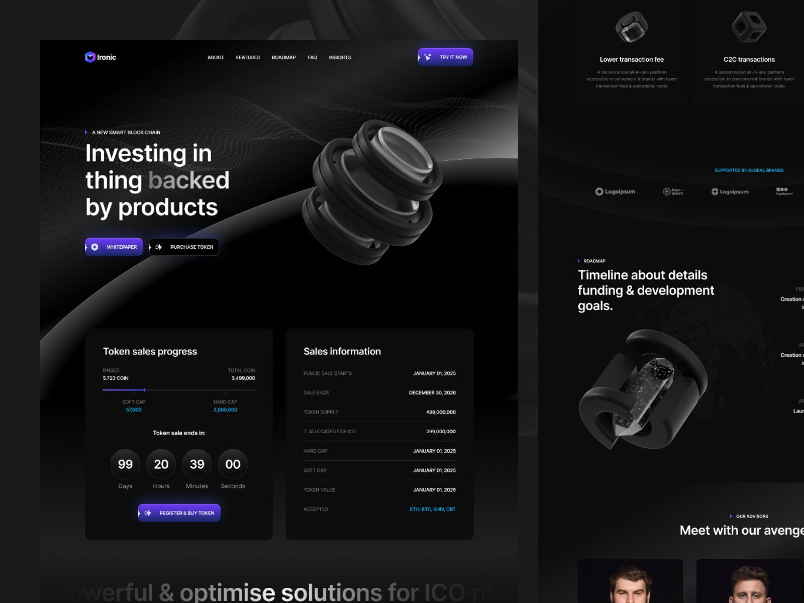 Screenshot of Ironic website
